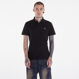Mens black Lacoste polo size S
